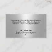 便利修理メンテナンス給油所愛国者 名刺 (裏面)