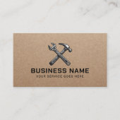 便利修理保守サービス素朴クラフト 名刺 (正面)