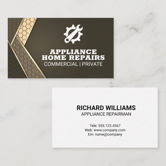 便利修理 | アプライアンスによる修正 名刺 (正面/裏面)