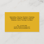 便利修理・保守サービスクリエイティブ 名刺 (裏面)