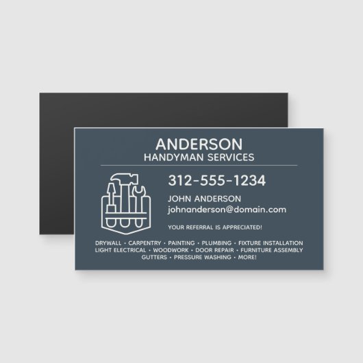 便利家宅修理磁気名刺 (正面/裏面)