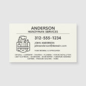 便利家宅修理磁気名刺 (正面)