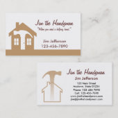 便利屋か家修理ブラウンの名刺 名刺 (正面/裏面)