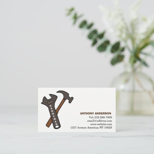 便利屋と修理 名刺 (スタンド正面)