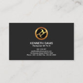 便利屋のたくましくフェイクな金ゴールドのハンマー 名刺 (裏面)