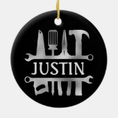 便利屋のためのツールモノグラム   セラミックオーナメント (裏面)