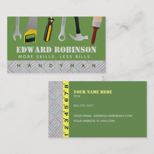 便利屋のスローガンの名刺 名刺 (正面/裏面)