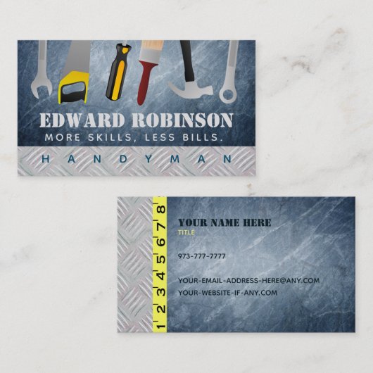 便利屋のスローガンの名刺 名刺 (正面/裏面)