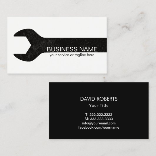 便利屋の保守と修理ミニマル平野 名刺 (正面/裏面)