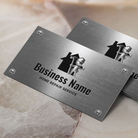 便利屋の修理サービス金属労働者 名刺