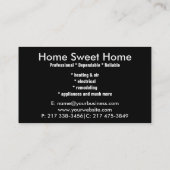 便利屋の修理サービス 名刺 (裏面)