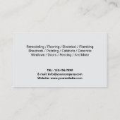 便利屋の修理・保守サービス 名刺 (裏面)