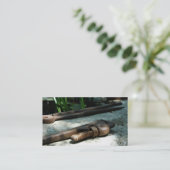 便利屋の名刺の建築はヴィンテージに用具を使います 名刺 (スタンド正面)