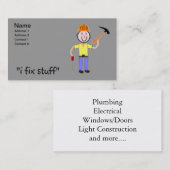 便利屋の名刺私は物を修理します 名刺 (正面/裏面)