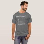 便利屋の定義Tシャツ 冗談好きのパパ 便利屋 おもしろTシャツ Tシャツ (正面フル)