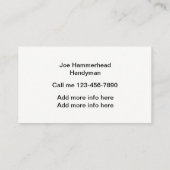 便利屋の家修理 名刺 (裏面)