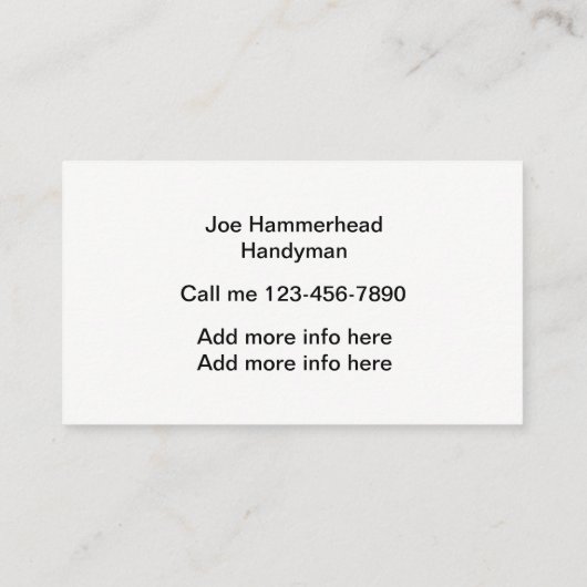 便利屋の家修理 名刺 (裏面)