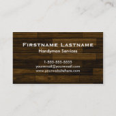 便利屋の建設業カード 名刺 (裏面)