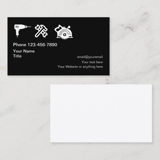 便利屋の改造および終わり 名刺 (正面/裏面)