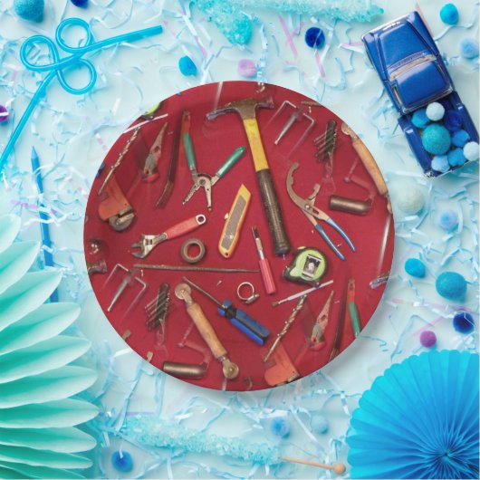 便利屋の維持および建築業者手用具 ペーパープレート (パーティー)