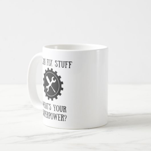 便利屋の苦境の物の超出力のマグ コーヒーマグカップ (正面左)