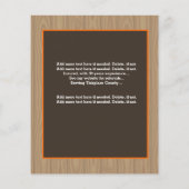 便利屋の雑用の大工の配管工。 チラシ (裏面)