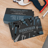 便利屋は青いグレーのツールを提供 名刺