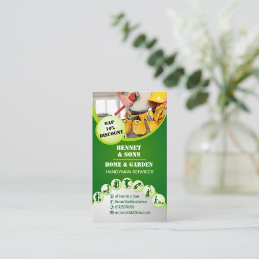 便利屋サービス 名刺 (スタンド正面)