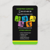 便利屋サービス、家庭用メンテナンス名刺 名刺 (正面)