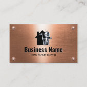 便利屋ハウス修理メンテナンス銅労働者 名刺 (正面)