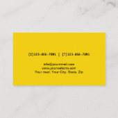 便利屋プロフェッショナルハウス修理サービス金ゴールド 名刺 (裏面)