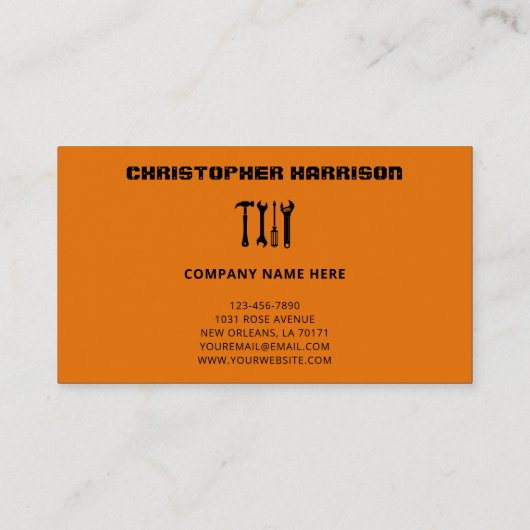 便利屋プロフェッショナル修理保守サービス 名刺 (裏面)