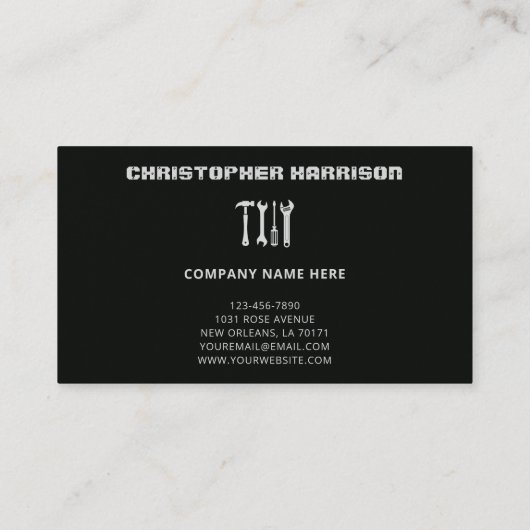 便利屋プロフェッショナル修理保守サービス 名刺 (裏面)