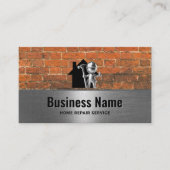 便利屋修理サービスプロフェッショナル労働者 名刺 (正面)