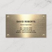 便利屋修理整備工金ゴールド 名刺 (裏面)