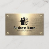 便利屋修理整備工金ゴールド 名刺 (正面)