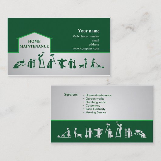 便利屋及び家の保守サービス 名刺 (正面/裏面)