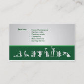 便利屋及び家の保守サービス 名刺 (裏面)