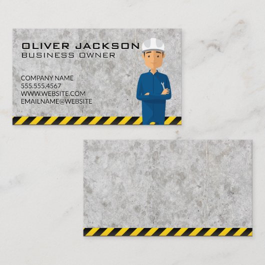 便利屋建築労働者 名刺 (正面/裏面)