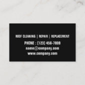 便利屋根修理建築屋根葺き屋根 名刺 (裏面)