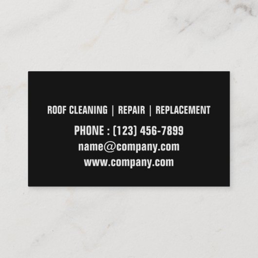 便利屋根修理建築屋根葺き屋根 名刺 (裏面)