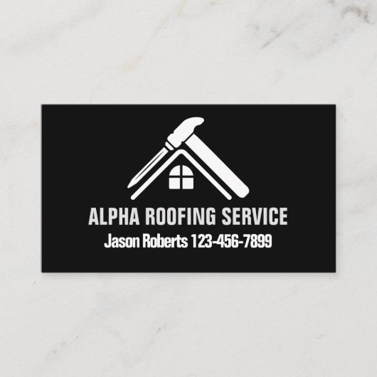 便利屋根修理建築屋根葺き屋根 名刺 (正面)