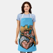 便利屋 エプロン (着用した状態)