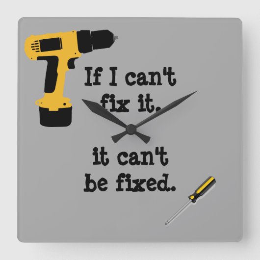 便利屋 スクエア壁時計 (正面)