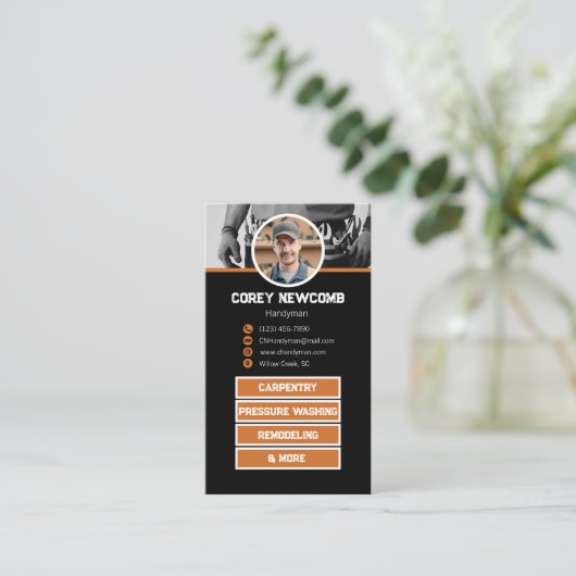 便利屋 |メンテナンスワーカーの名刺 名刺 (スタンド正面)