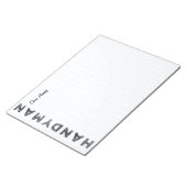 便利屋[レタープレススタイル] ノートパッド (アングル)