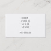 便利屋[レタープレススタイル] 名刺 (裏面)