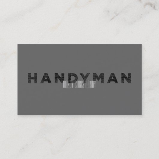 便利屋[レタープレススタイル] 名刺 (正面)