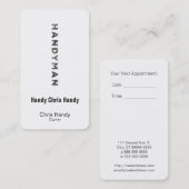 便利屋[凸版印刷のスタイル] 予約カード (正面/裏面)