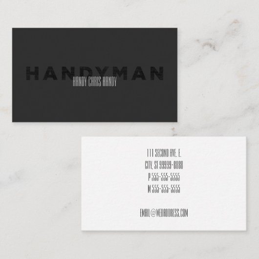 便利屋[凸版印刷のスタイル] 名刺 (正面/裏面)